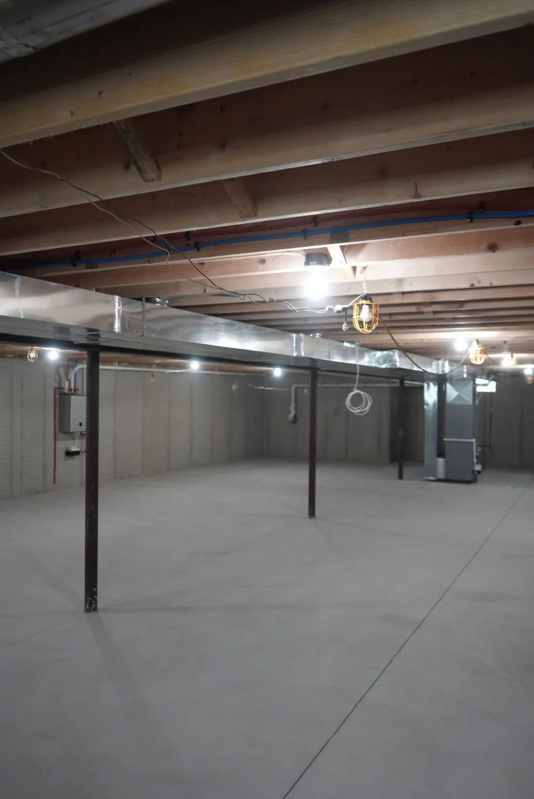 Basement mechanical area